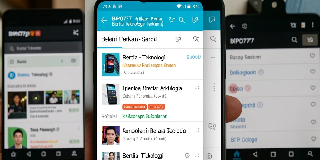 Antarmuka BPO777 yang modern dan fungsional.