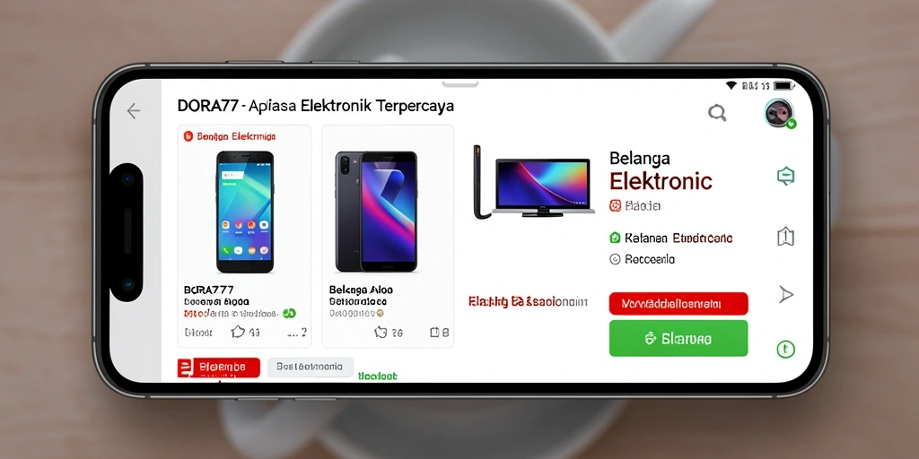 Tampilan antarmuka DORA77 yang menarik dan mudah digunakan.