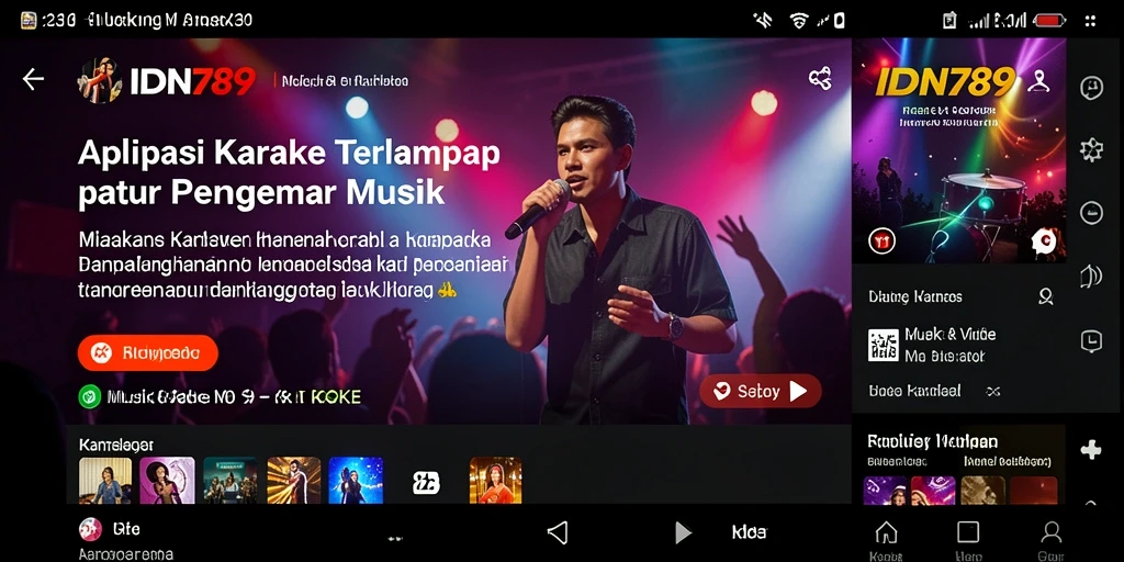 Screenshot IDN789 menampilkan antarmuka pengguna yang modern dan intuitif.