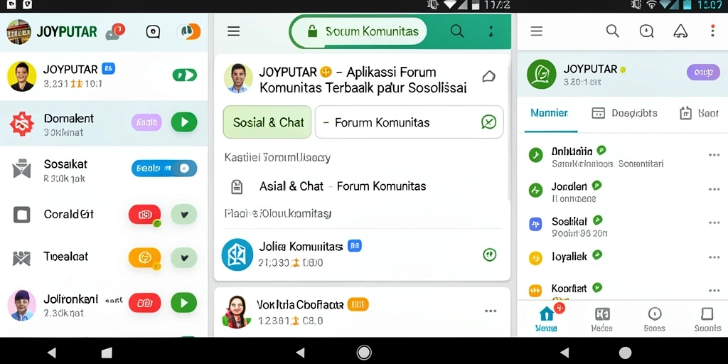 Tampilan antarmuka pengguna JOYPUTAR yang menarik dan fungsional.