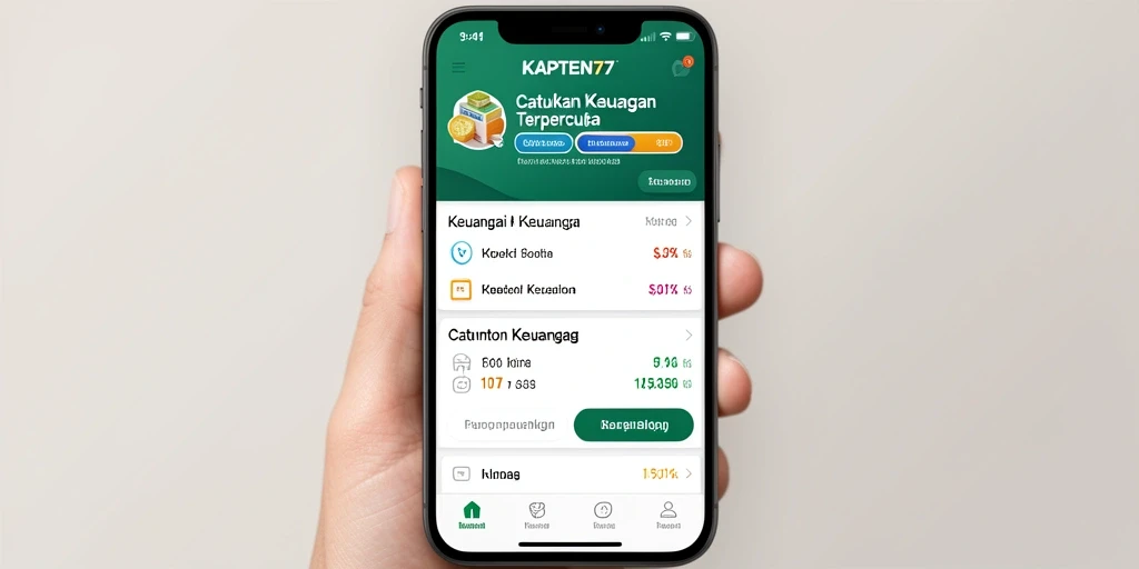 Tampilan antarmuka KAPTEN77 yang sederhana dan informatif.