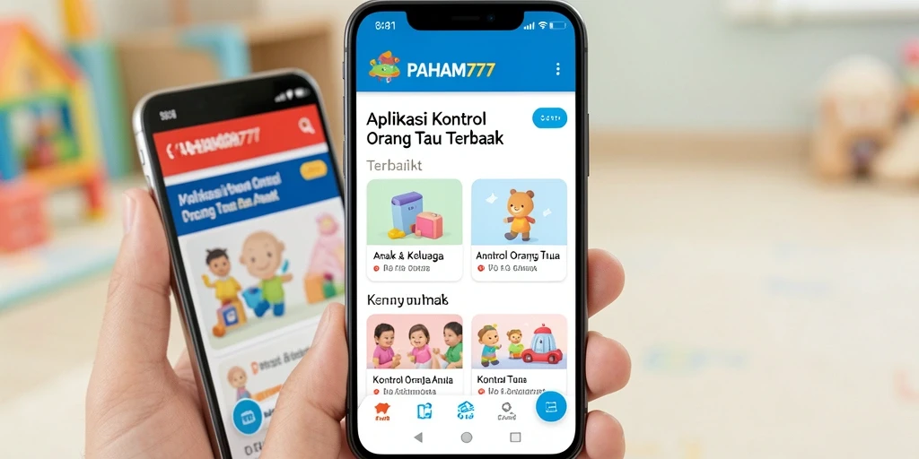 Tampilan antarmuka PAHAM777 yang ramah pengguna untuk kontrol orang tua.