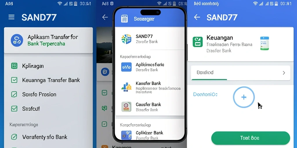 Tampilan antarmuka aplikasi SAND77 yang sederhana dan mudah digunakan.